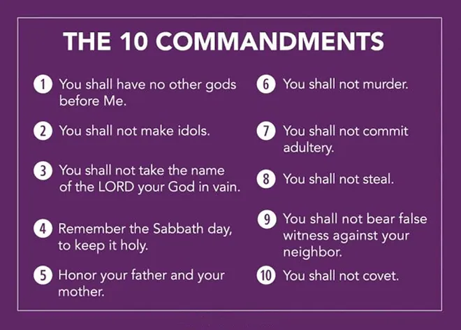 10 COMMANDMENTS