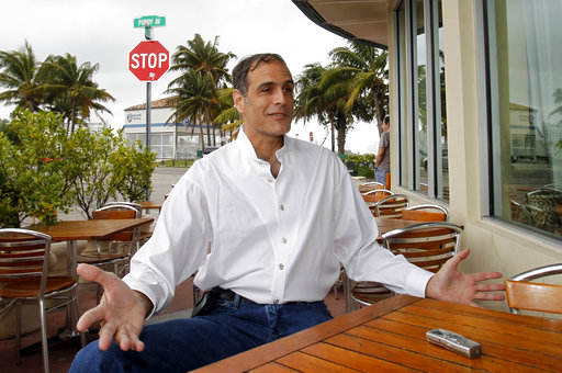In this 2012 file photo, Fane Lozman is seen in Miami Beach, Florida. Lozman sued the city of Riviera Beach claiming that city officials retaliated against him when he was arrested and stopped from speaking during the public comments section of a city council meeting. Lower courts ruled against him, saying he had to prove that police did not have probable cause for the arrest before proceeding with his claim. But the Supreme Court overturned the ruling in June 2018, saying that a plaintiff could proceed with a retaliation lawsuit even if there was probable cause for arrest. (AP Photo/Alan Diaz, File, reprinted with permission from the Associated Press)