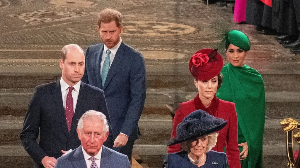 Many have wondered if it was time for King Charles III to remove Prince Harry and Meghan Markle's royal titles. (Photo by PHIL HARRIS/POOL/AFP via Getty Images)