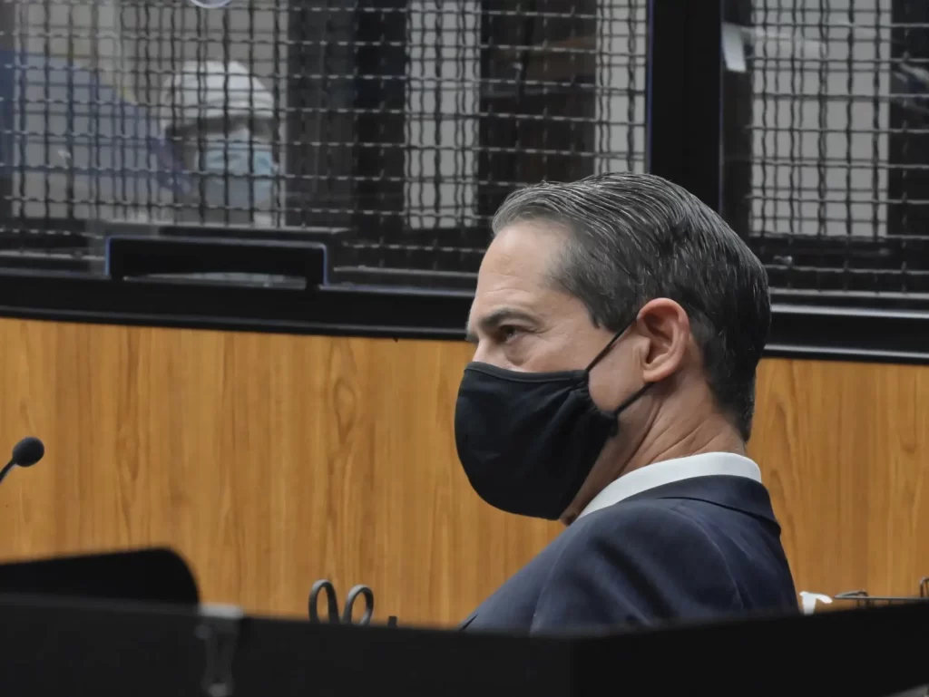 MediaNews Group via Getty ImagesSpitzer during a court appearance of Aminadab Gaxiola Gonzalez (sitting in the background) in March 2021.