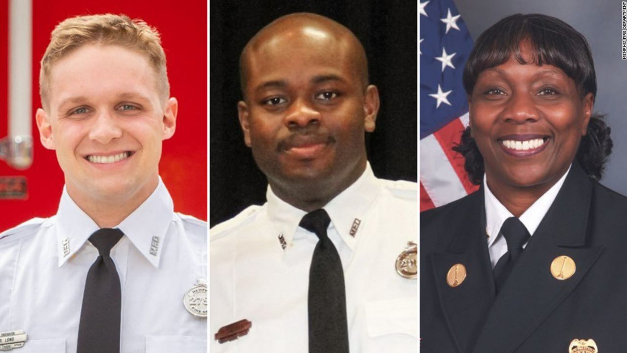 EMT-Basic Robert Long, left, EMT-Advanced JaMichael Sandridge, and Lt. Michelle Whitaker were fired from the Memphis Fire Department, the department said Monday.