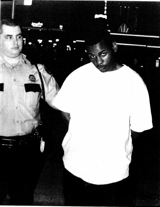 Dewayne Brown when he was arrested as a suspect for a double murder in Texas he didn’t commit. Photo courtesy of Brian Stolarz
