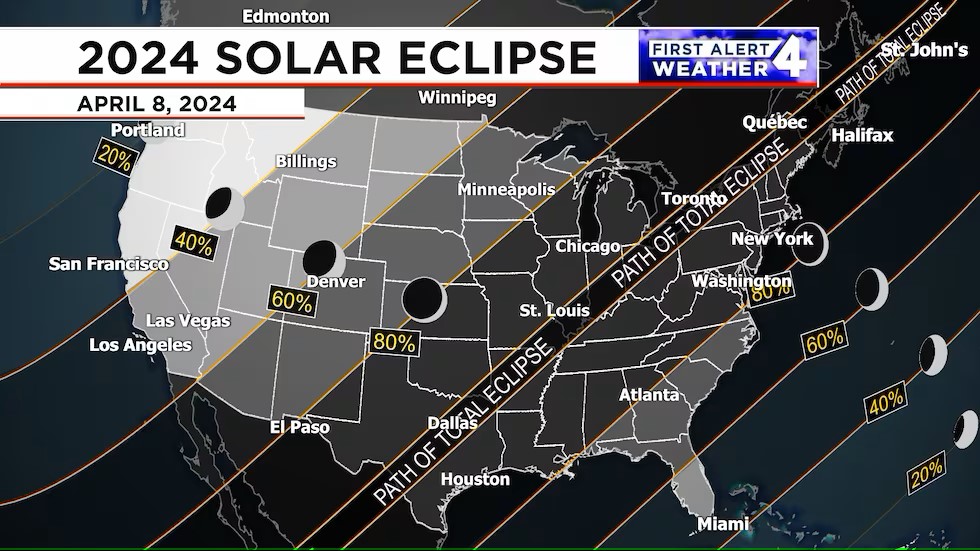 Time to make plans to view April 8th 2024 total solar eclipse
