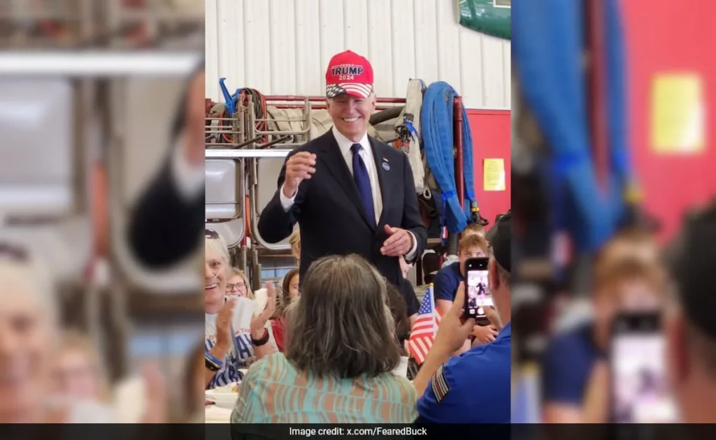 Biden Sports Trump Hat At 9/11 Event, White House Calls It A Show Of “Unity”