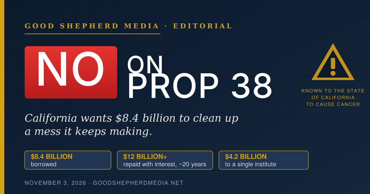 No on Prop 38 California